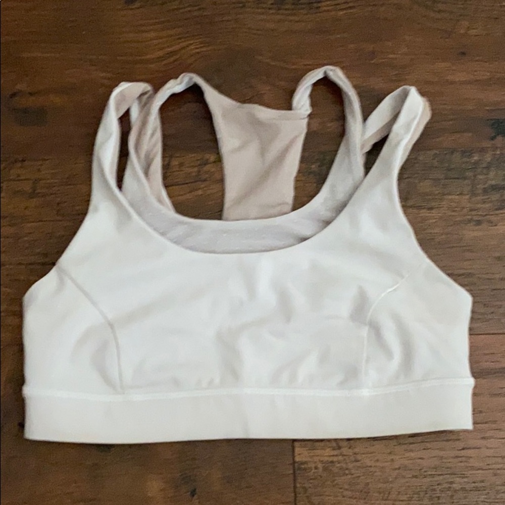 lululemon white sports bra 6
